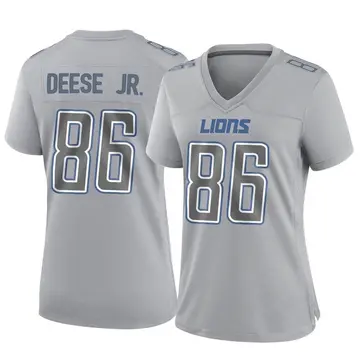 Men's Nike Derrick Deese Jr. Blue Detroit Lions Player Game Jersey