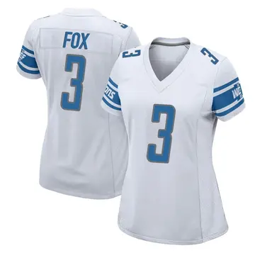 Men's Nike Jack Fox Blue Detroit Lions Game Jersey