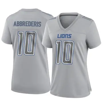 Jared Abbrederis Detroit Lions Women's Gray by Retro Tri-Blend V-Neck T- Shirt - Heathered