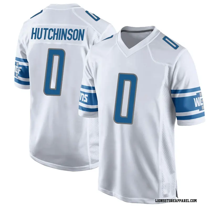 Youth Detroit Lions Aidan Hutchinson White Game Jersey By Nike
