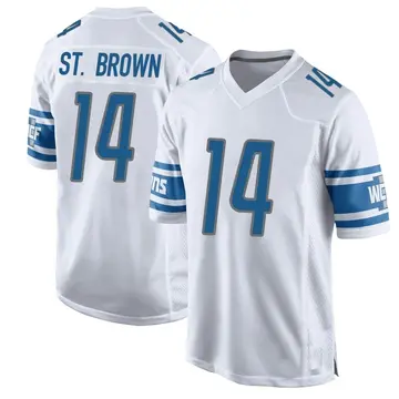 Nike Men's Detroit Lions Amon-Ra St. Brown #14 white Game Jersey