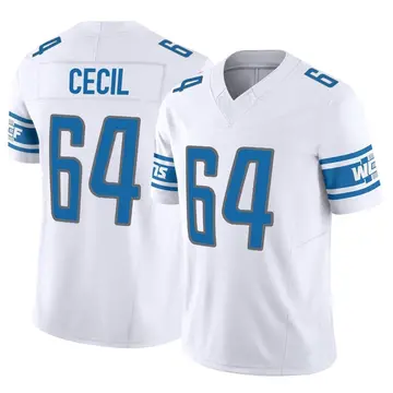 Brad Cecil Men's Nike Blue Detroit Lions Custom Game Jersey