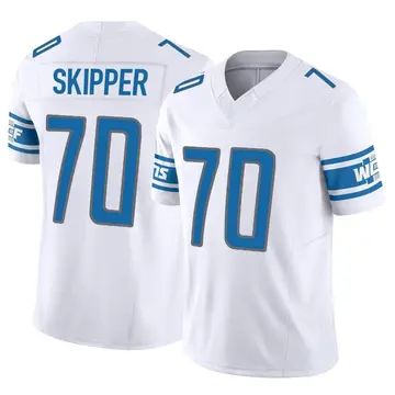 Dan Skipper Men's Nike Blue Detroit Lions Throwback Custom Game Jersey Size: Medium