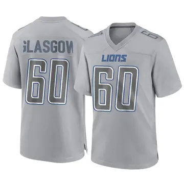 Detroit Lions Graham Glasgow #60 Nike Men's Blue Official NFL Game  Jersey