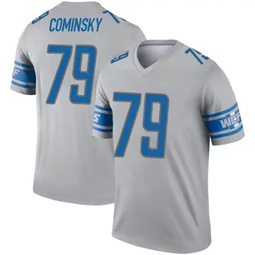 Nike John Cominsky Detroit Lions Game Blue Throwback Vapor Untouchable  Jersey - Men's