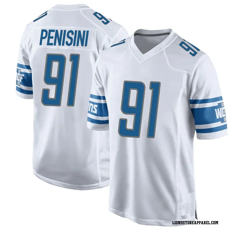 Nike John Penisini Detroit Lions Game White Jersey - Youth