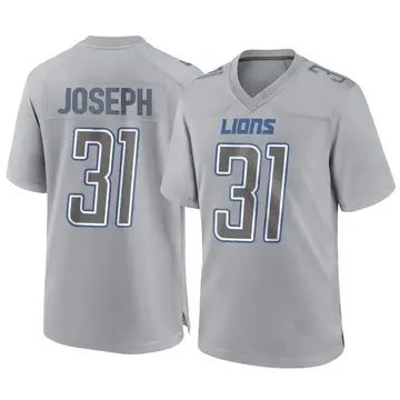 Kerby Joseph Youth Nike Blue Detroit Lions Custom Team Color Game Jersey Size: Large