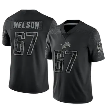 Men's Matt Nelson Detroit Lions No.67 Limited Vapor Untouchable Jersey -  White